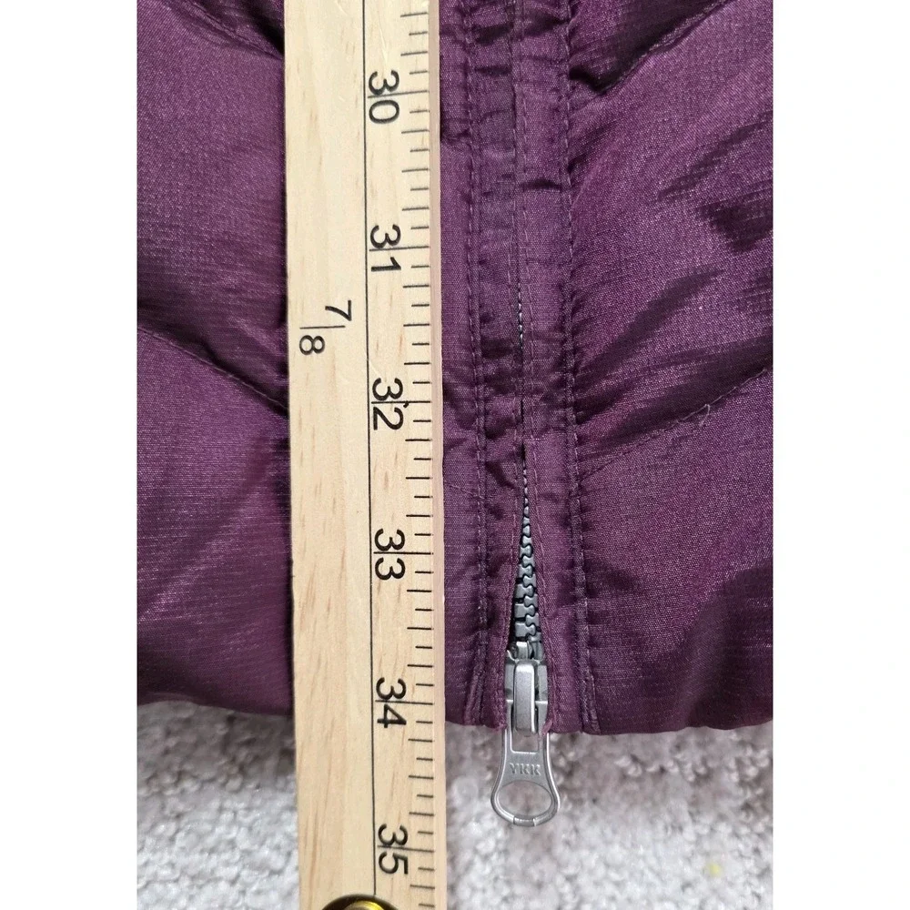 Eddie Bauer Women's Small Sun Valley Down Parka‎ Purple Puffer Coat *No Hood*